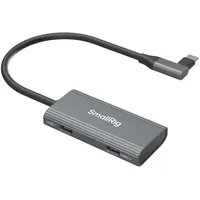 SmallRig 4-in-1 USB-C-Hub mit Audio Adapter x 2, für Mobile Aufnahmen von ProRes-Videos mit 4K 60 fps – 4598