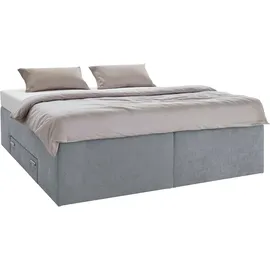 Westfalia Schlafkomfort Boxspringbett 180 x 200 cm Grau