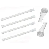 Pangogogo 4Stück Teleskopstange - 30-50cm Klein Teleskop Klemmstange - Ø 23/26 mm,Spannstange Ohne Bohren für Duschvorhangstange,Kleiderstange, Schränke, Bücherregal
