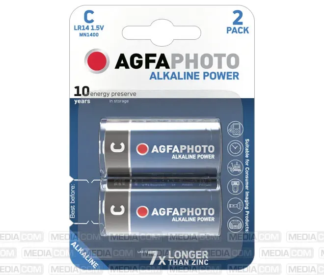 Batterie Alkaline, Baby, C, LR14, 1.5V