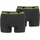 Head Herren Boxershorts im Pack - Basic, Baumwoll Stretch, einfarbig Anthrazit/Gelb XL