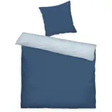 Tom Tailor FINE Stripes Blau 200 x 220 cm + 2 x 80 x 80 cm