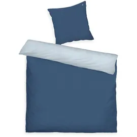 Tom Tailor FINE Stripes Blau 200 x 220 cm + 2 x 80 x 80 cm