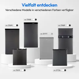 Medion LIFE MD 37690 Kühlschrank (90 l, 850 mm hoch, Grau)