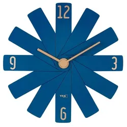 TFA Clock in the box  blau Wanduhr
