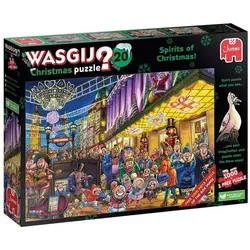 Jumbo 1110100334 - Wasgij Christmas 20, Spirits of Christmas, Christmas Carol Puzzle, 2x1000 Teile