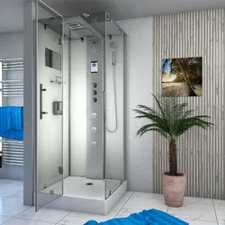 Dampfdusche Duschtempel Sauna Dusche Duschkabine D38-10L3 90x90 cm ohne 2K Scheiben Versiegelung