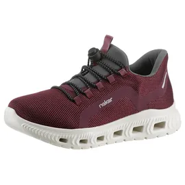 Rieker Slip-On Sneaker grau/rot 38