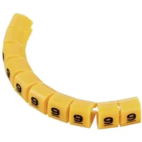 TRU Components TC-MB1/9203 Kennzeichnungsclip Aufdruck 9 Außendurchmesser-Bereich 3 bis