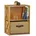 Standregal 54 42 29 cm Braun