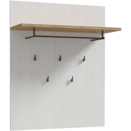 Forte Garderobenpaneel Toneo 86,5 x 105,6 x 30 cm Weiß