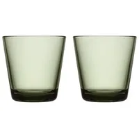 Iittala Kartio Trinkglas 21cl 2er Set Tannengrün