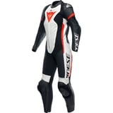 Dainese Grobnik, 1tlg. Damen - Schwarz/Weiß/Neon-Rot - 48