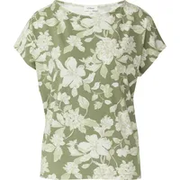 s.Oliver Fließendes Jersey-Shirt Olive/Creme 48