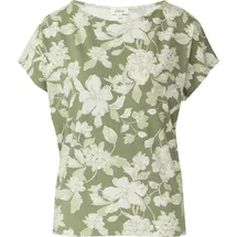 s.Oliver Fließendes Jersey-Shirt Olive/Creme 48