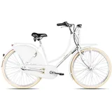 Maxim Hollandrad Nostalgie 1900 Cargo, 3 Gang Shimano Nexus 3-Gang SG-3C41 Rücktritt Schaltwerk, Nabenschaltung Rücktritt, Nabenschaltung Rücktritt weiß weiß 55 cm