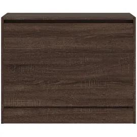 vidaXL Schuhschrank 80 x 34 x 63 cm braun / Eichen-Optik