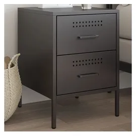 vidaXL Nachtschrank 36 x 39 x 50,5 cm Schwarz