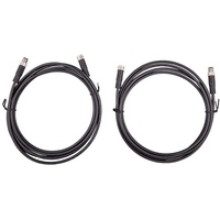 Victron Energy M8 Rundsteckverbinder Stecker/Buchse 3-poliges Kabel, 2m (2er Pack)