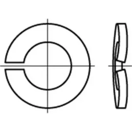 Reyher Federring DIN 128 A 4 1.4310 1000 Stück