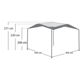 ShelterLogic Pavillon Canopy Pacifica 3,17 x 2,71 m Beige