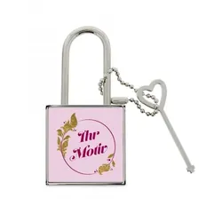 Individualisierbares Romantisches Liebesschloss (Druckfläche 37x37 mm)