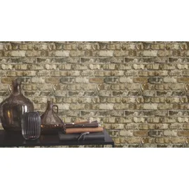 tesa rasch Vliestapete Clayton 6 m x 0,53 m 1 St Beige/Braun/Grau 371918