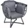 Garden Pleasure Loungesessel DELOS anthrazit, schwarz Metall