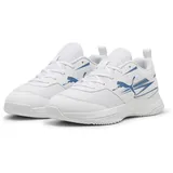 Puma Unisex Kinder Varion Ii Jr Indoor Court Shoe, Puma White Blue Horizon, 37.5 EU