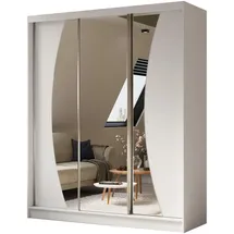 altdecor Schiebetürenschrank VOXI 180 x 216 x 61 cm Weiß