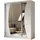 altdecor Schiebetürenschrank VOXI 180 x 216 x 61 cm Weiß
