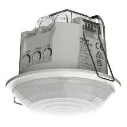Theben PIRA T8-2 DE, Passiv-Infrarot-Bewegungsmelder, 360°, 2 Kanal Licht und Präsenz, weiß