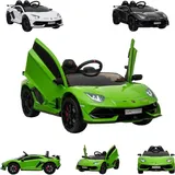 ES-Toys Kinderfahrzeug Elektro Auto “Lamborghini Aventador SVJ” Fernst. MP3 3 Jahre – Gr.: onesize