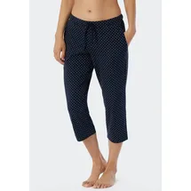 SCHIESSER Damen Schlafhose 3/4-lang Baumwolle Stretch Single-Jersey-Qualität - Relax 3/4