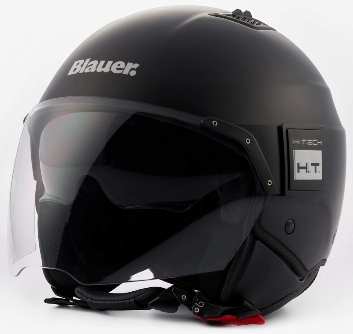 Blauer BET Monochrome Jet Helm, zwart, M Voorman