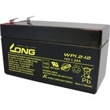 Long WP1.2-12 WP1.2-12 Bleiakku 12V 1.2Ah Blei-Vlies (AGM) (B x H x T) 97 x 59 x 43mm Flachstecker 4