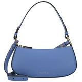 Coccinelle Merveille Schultertasche Leder 24.5 cm blau