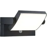 LINDBY Außenwandleuchte Aluminium 20,5 x 10,5 x 10,5 cm 1 x 10,8 W LED schwarz