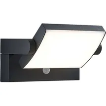 LINDBY Außenwandleuchte Aluminium 20,5 x 10,5 x 10,5 cm 1 x 10,8 W LED schwarz