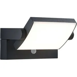 LINDBY Außenwandleuchte Aluminium 20,5 x 10,5 x 10,5 cm 1 x 10,8 W LED schwarz