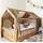 lilimaus Hausbett Himmel mit Gold Applikation [in 12 Farben] Betthimmel Hausbett aus 100% Baumwolle Musselin - Stoffhimmel für Hausbett Deko Mädchen & Jungen - Himmel für Hausbett Kinderbett Vorhang