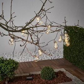 Star Trading LED-Lichterkette Solar 1,8 m Transparent Warmweiß