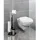 Maximex WC-Bürstengarnitur 3in1 Silber/Schwarz