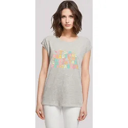 T-Shirt F4NT4STIC "Internationaler Frauentag Girl Power Patriarchat", Damen, Gr. L, grau (erdgrau), Obermaterial: 100% Baumwolle, casual, regular fit, Rundhals, Kurzarm ohne Bündchen, Shirts, Premium Qualität