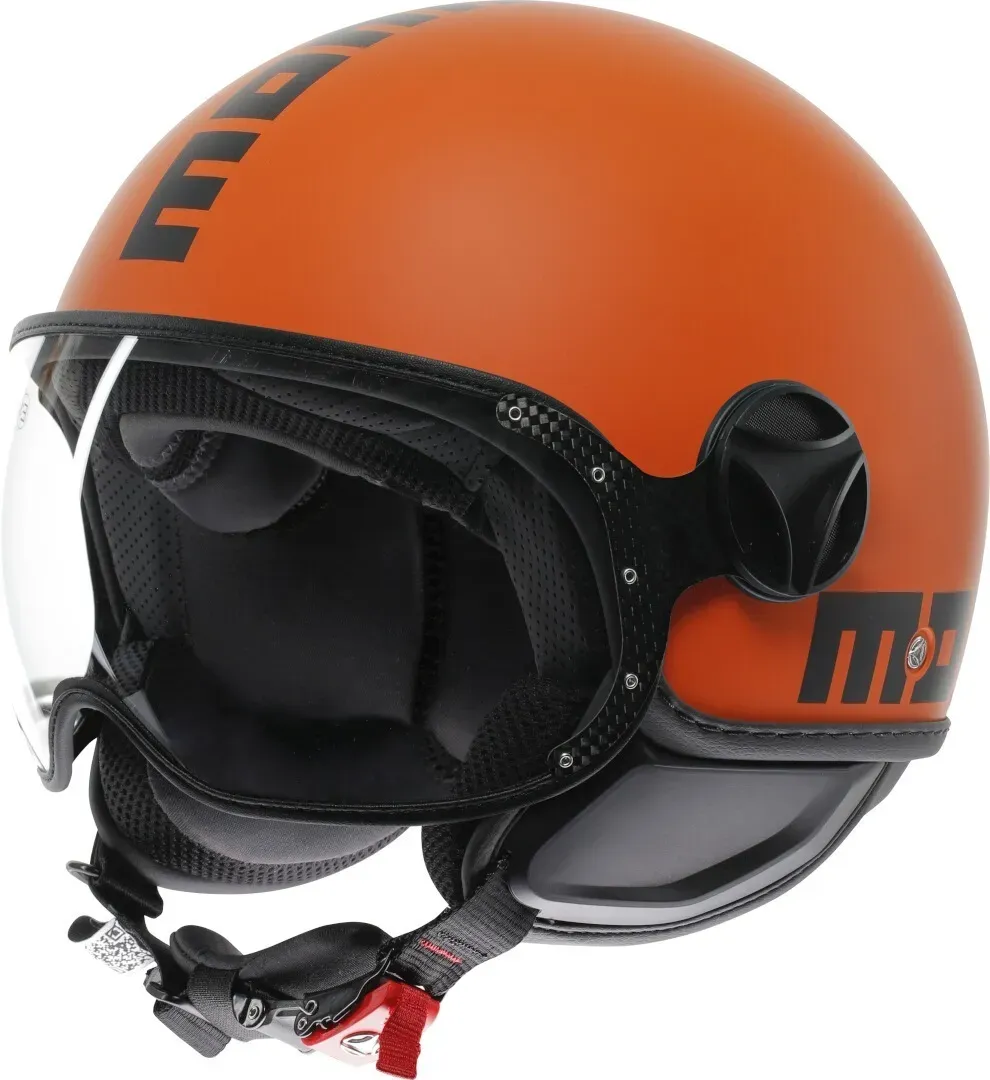 MOMO FGTR Classic Candy Jethelm, orange, Größe XS für Männer