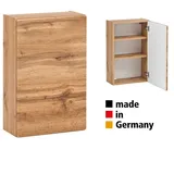 Lomadox Hängeschrank Badezimmer 40 cm breit VIDAGO-03 in Wotan Eiche Nb. mit Push-to-Open Funktion, b/h/t: ca. 40/64/20 cm