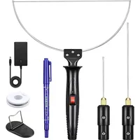 Gabrielle GOCHANGE elektrischer Schaumstoffschneider, 3-in-1 100-240V 18W, Heiß-styroporschneider, mit Adapter zur Umwandlung der elektrischen Spannung