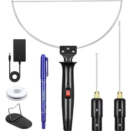 Gabrielle GOCHANGE elektrischer Schaumstoffschneider, 3-in-1 100-240V 18W, Heiß-styroporschneider, mit Adapter zur Umwandlung der elektrischen Spannung