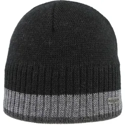 EISGLUT Herren Mütze Arvidg Alpaka, SCHWARZ, ONE SIZE