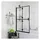 vidaXL Faltbare Duschkabine ESG Schwarz 100x140 cm
